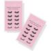 Boutique Marketing LLC Lash Extension Loyalty Discount Cards 50 Pack 3.5 x 2 inches Business Card Size Snatched Lashes Pink Card Design black white pink