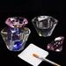 Waroomhouse Acrylic Powder Liquid Holder Colorful Effect Multifunctional Dappen Dish Crystal Glass Cup DIY Nail Art Bowl Cup Nail Supplies