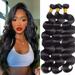 MDL Human Hair Bundles Body Wave Human Hair Bundles Brazilian Bundles Body Wave Natural 18 20 22 Inch 3 Bundles Virgin Remy 10A Unprocessed Bundle Human Hair Double Weft Natural Color