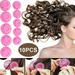 CHUANK 10Pcs Magic Silicone Hair Curlers Rollers No Clip Formers Styling Curling