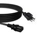 PwrON Compatible 6ft/1.8m UL Listed AC Power Cord Cable Replacement for Vizio Plasma LCD LED TV JVC Monitor Computer Printer