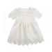 Newborn Infanr Baby Girls Summer Dress Toddler Kids Lace Short Sleeve Casual Party Dresses