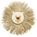 Aimiya Handwoven Straw Animal Ornament Cartoon Wood Unique Animal Head Ornament Home Decor