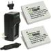 y (2-Pack) and Charger for Canon NB-6L NB-6LH CB-2LY and Canon PowerShot D10 D20 D30 ELPH 500