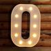TETOU LED Letter Lights Luminous Letters Sign Home Decor for Wedding Birthday Party Christmas Battery Powered Decoration (O)