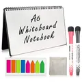 Cahier de tableau blanc effaçable réutilisable A6 effaçable à sec stylo de tableau blanc gril