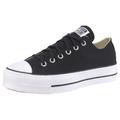 Sneaker CONVERSE "CHUCK TAYLOR ALL STAR PLATFORM CANVAS" Gr. 38, schwarz-weiß (schwarz, weiß) Schuhe Schnürstiefeletten