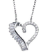 Giani Bernini Jewelry | Giani Bernini Cubic Zirconia Open Heart 18" | Color: Silver | Size: Approximately 18" Length