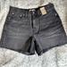 Madewell Shorts | Madewell Jean Shorts - Nwt Relaxed Mid Length Denim Shorts In Bradbrook Wash | Color: Black | Size: 29