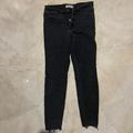 Madewell Jeans | Madewell Washed Black Raw Hem Jeans | Color: Black | Size: 27p