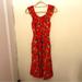 Anthropologie Dresses | Anthropologie Red Floral Midi Sundress | Color: Red | Size: 2