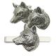 Wolf Head Pewter Cufflinks & Tie Bar Set Wedding Jewellery Novelty Gift Boxed TBC 400
