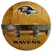 Imperial Baltimore Ravens 21'' Reclaimed Oak Bar Shelf