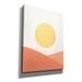 George Oliver Simple Boho Sun I by Emma Scarvey - Wrapped Canvas Print Canvas in Brown/Yellow | 16 H x 12 W x 0.75 D in | Wayfair