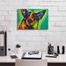 Latitude Run® Lil Nervous Still Full of Love by Dean Russo - Wrapped Canvas Graphic Art Canvas in Green/Red/Yellow | 12 H x 18 W x 0.75 D in | Wayfair