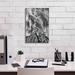 Mill Pines 'Tree Island Clouds BW Pushed' By Thomas Haney, Giclee Canvas Wall Art, 12"X18" Canvas in Black/Gray/White | Wayfair