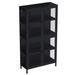 Latitude Run® Kima 3 - Shelf Filing Storage Cabinet Stainless Steel in Black | 12.6 H x 31.5 W x 59.06 D in | Wayfair