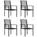 Ebern Designs Patio Chairs PVC Rattan Garden Outdoor Chair Furniture Metal in Black | 35.4 H x 21.7 W in | Wayfair 20FAF94F2339467A8B9151FB51155F7A