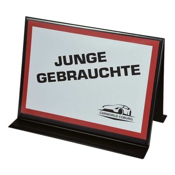 EICHNER Autodachschild A4 zu Selbstgestaltung schwarz schwarz Image