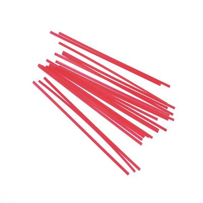 LK Packaging M4PAR 4" Red Paper Covered Bag Twist-Tie
