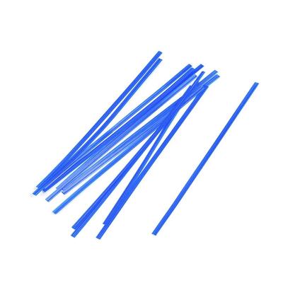 LK Packaging M8PLB 8" Blue Plastic Covered Bag Twist-Tie