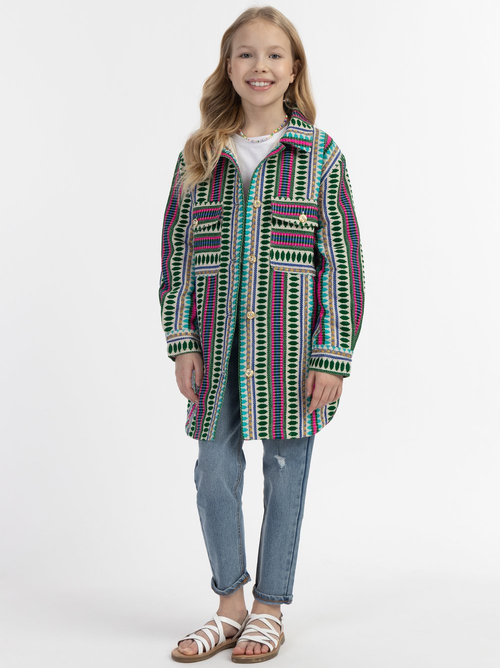 IZIA Hemdjacke Mädchen türkis, 134 Image