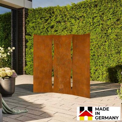 Sichtschutz treeflow - Made in Germany Sichtschutz Wand Garten Rost - Home Deluxe