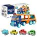 Kids Toys Car for Boys Boy Toy Trucks for 1 2 3 4 5 6 Year Old Boys Girls | Toddler Toys 5 in 1 Carrier Vehicle Construction Toys for Kids Age 1-2 2-4 3-5 | Birthday Party Boy Gifts for Kids