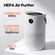 Purificateur d'air domestique Portable sans fil HEPA purificateur d'air absorption de poussière de