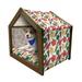 Peppers Pet House Mexican Food Ingredients Farmland Produce Hand Drawn Arrangement Organic Peppers Outdoor & Indoor Portable Dog Kennel with Pillow and Cover 5 Sizes Multicolor by Ambesonne