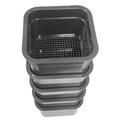 Sluice Fox Sluice Fox 6 inch gold classifiers; set of five stacking sifting pans with stainless steel mesh strainers for gold panning; sharktooth and gem sifters; (Black)