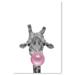 Awkward Styles Giraffe with Bubble Gum Poster Wall Art Gifts Giraffe Poster Fine Art Print Digital Collage for Room Decor Animal Printed Art Cute Pink Bubble Gum Poster American Gifts for Art Lovers