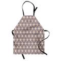 Oriental Apron Colorful Floral Inspired Shapes Arranged on a Plain Background Unisex Kitchen Bib with Adjustable Neck for Cooking Gardening Adult Size Multicolor by Ambesonne