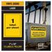 Avery Industrial Adhesive Vinyl Signs 15ct 7 x 10 Caution Sign Yellow Durable for Outdoors Laser Printable (61554)