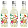 Big Dot of Happiness Last Luau - Mini Wine Champagne Bottle Label Stickers - Tropical Bachelorette Party Bridal Shower Favor Gift for Women Set of 16