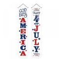 4th of July Porch Sign Decorations Banner Let Freedom Ring Hanging Banner Flag for Front Door Yard Indoor Outdoor Party Decor Memorial Day Independence Day