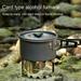 Grofry Spirit Stove Pint-sized Portable Windshield Windproof Alcohol Burner for Camping Out Stainless Steel