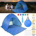 Pop Up Beach Tent Automatic Sun Shelter 2-3 People UV Protection Portable Sunshade Easy Set Up Kids Cabana