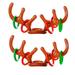 MIARHB 2Pc Inflatable Rein-Deer Hat Antler Ring Toss Holiday Party Game Toys