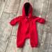 Nike One Pieces | Air Jordan Baby Boy Coverall Sherpa Lined Hood Jordan Baby Red 3mo | Color: Red | Size: 0-3mb