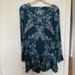 Free People Dresses | Free People Dark Green Floral Dress | Color: Blue/Green | Size: S