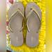 J. Crew Shoes | J Crew Flip Flops Like New Worn Once | Color: Gold | Size: 9