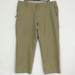 Columbia Pants | Columbia Mens 42w 30l Olive Hook & Loop Zip Pockets 100% Cotton Flat Front Pants | Color: Green/Tan | Size: 42