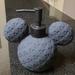 Disney Bath | Mickey Mouse Embossed Lotion/Soap Pump | Color: Black | Size: 8" L X 6" W X 5" H