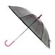 PERLETTI 15545 Unisex 42/8 Man grau semi transparent pink Fiberglas Sicherheit offen Winddicht Regenschirm