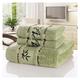 ClearloveWL Bath towel, Bamboo Fiber Towels Set Home Bath Towels for Adults Face Towel Thick Absorbent Luxury Bathroom Towels Toalha De Praia (Color : Green, Size : 2pc34x75 1pc70x140)