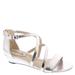 LifeStride Yolanda - Womens 9.5 Silver Sandal Medium