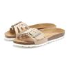 Pantolette ELBSAND "Sandale", Damen, Gr. 39, beige, Obermaterial: 100% Rindsleder. Decksohle: 100% Rindsleder. Laufsohle: 100% Synthetik, unifarben, casual, Schuhe, Mule, offener Schuh aus Leder mit weichem Komfortkorkfußbett