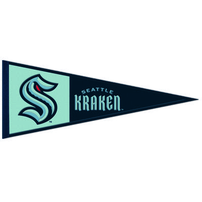Seattle Kraken 13x32 Wollwimpel – Primäres Logo Image