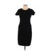 Old Navy Casual Dress - Sheath Crew Neck Short sleeves: Black Print Dresses - Women's Size Medium Petite